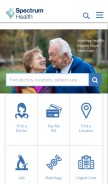 How spectrumhealth.org looks like on a mobile device such as an iPhone.