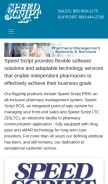 How speedscript.com looks like on a mobile device such as an iPhone.