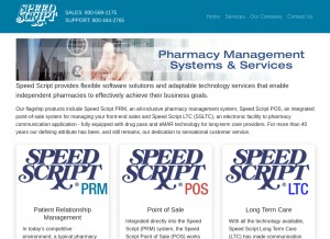How speedscript.com looks like on a tablet such as an iPad.