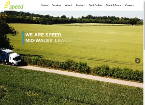 How speedwelshpool.com looks like on a tablet such as an iPad.