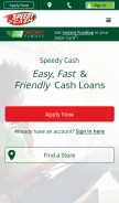How speedycash.com looks like on a mobile device such as an iPhone.