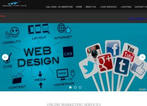 How speedywebtech.com looks like on a tablet such as an iPad.