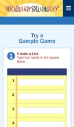 How spellingcity.com looks like on a mobile device such as an iPhone.