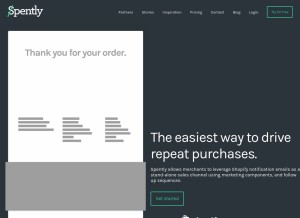 How spently.com looks like on a tablet such as an iPad.
