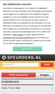How speurders.nl looks like on a mobile device such as an iPhone.