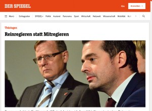 How spiegel.de looks like on a tablet such as an iPad.