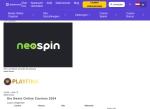 How spielautomatcasinos.at looks like on a tablet such as an iPad.