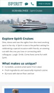 How spiritcruises.com looks like on a mobile device such as an iPhone.