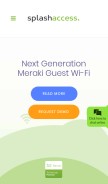 How splashaccess.com looks like on a mobile device such as an iPhone.