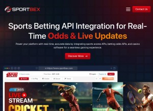 How sportbex.com looks like on a tablet such as an iPad.