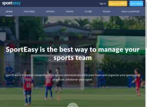 How sporteasy.net looks like on a tablet such as an iPad.
