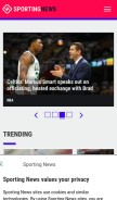 How sportingnews.com looks like on a mobile device such as an iPhone.