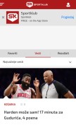 How sportklub.rs looks like on a mobile device such as an iPhone.