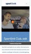 How sportlink.com looks like on a mobile device such as an iPhone.