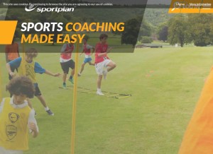 How sportplan.net looks like on a tablet such as an iPad.