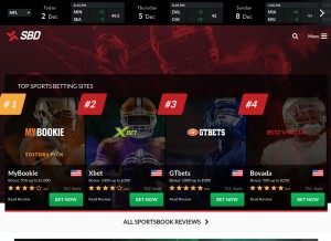 How sportsbettingdime.com looks like on a tablet such as an iPad.