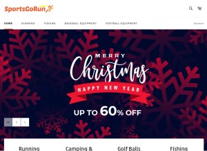 How sportsgorun.com looks like on a tablet such as an iPad.