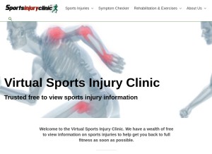 How sportsinjuryclinic.net looks like on a tablet such as an iPad.