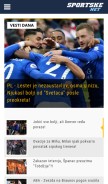 How sportske.net looks like on a mobile device such as an iPhone.