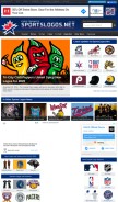 How sportslogos.net looks like on a mobile device such as an iPhone.