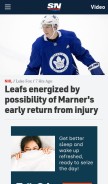 How sportsnet.ca looks like on a mobile device such as an iPhone.