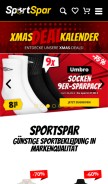 How sportspar.de looks like on a mobile device such as an iPhone.