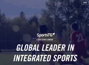 How sportstg.com looks like on a tablet such as an iPad.