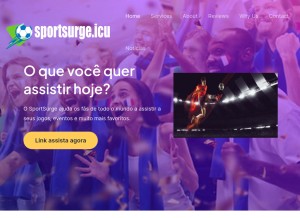 How sportsurge.icu looks like on a tablet such as an iPad.