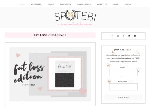 How spotebi.com looks like on a tablet such as an iPad.