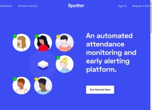 How spotteredu.com looks like on a tablet such as an iPad.