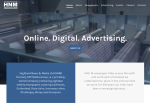 How spp-group.com looks like on a tablet such as an iPad.