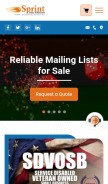 How sprintdatasolutions.com looks like on a mobile device such as an iPhone.