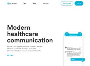 How sprucehealth.com looks like on a tablet such as an iPad.