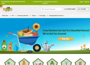 How spsagro.com looks like on a tablet such as an iPad.