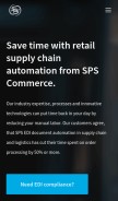 How spscommerce.com looks like on a mobile device such as an iPhone.