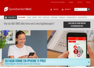 How spv.no looks like on a tablet such as an iPad.