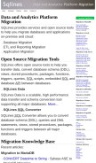 How sqlines.com looks like on a mobile device such as an iPhone.
