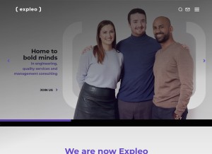 How sqs.com looks like on a tablet such as an iPad.