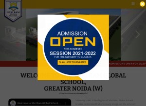 How srgsnoida.com looks like on a tablet such as an iPad.