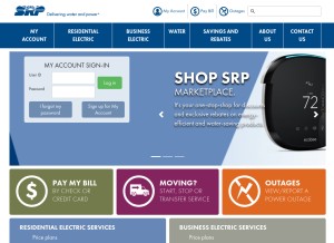 How srpnet.com looks like on a tablet such as an iPad.