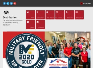 How srsicorp.com looks like on a tablet such as an iPad.