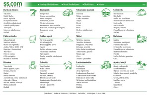 How ss.com looks like on a tablet such as an iPad.