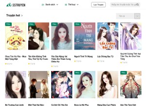 How sstruyen.com looks like on a tablet such as an iPad.