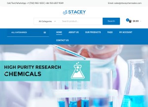 How staceychemsales.com looks like on a tablet such as an iPad.