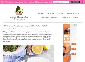 How staceyhomemaker.com looks like on a tablet such as an iPad.