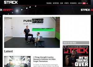 How stack.com looks like on a tablet such as an iPad.