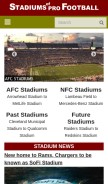 How stadiumsofprofootball.com looks like on a mobile device such as an iPhone.