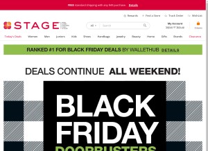 How stage.com looks like on a tablet such as an iPad.