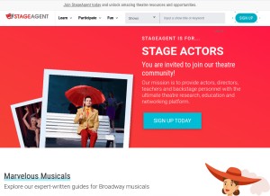 How stageagent.com looks like on a tablet such as an iPad.