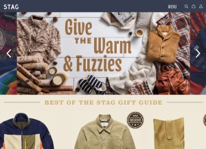 How stagprovisions.com looks like on a tablet such as an iPad.